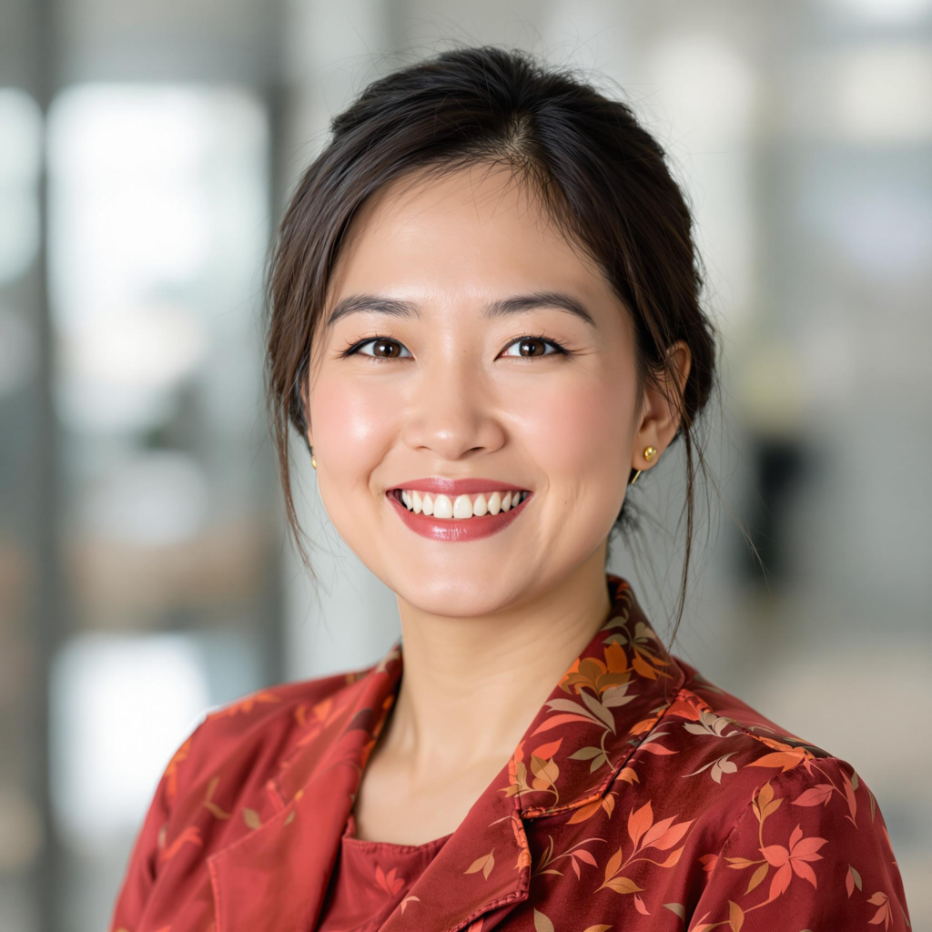 Headshot for profile picture Singapean chinese Female CEO of a Florist company